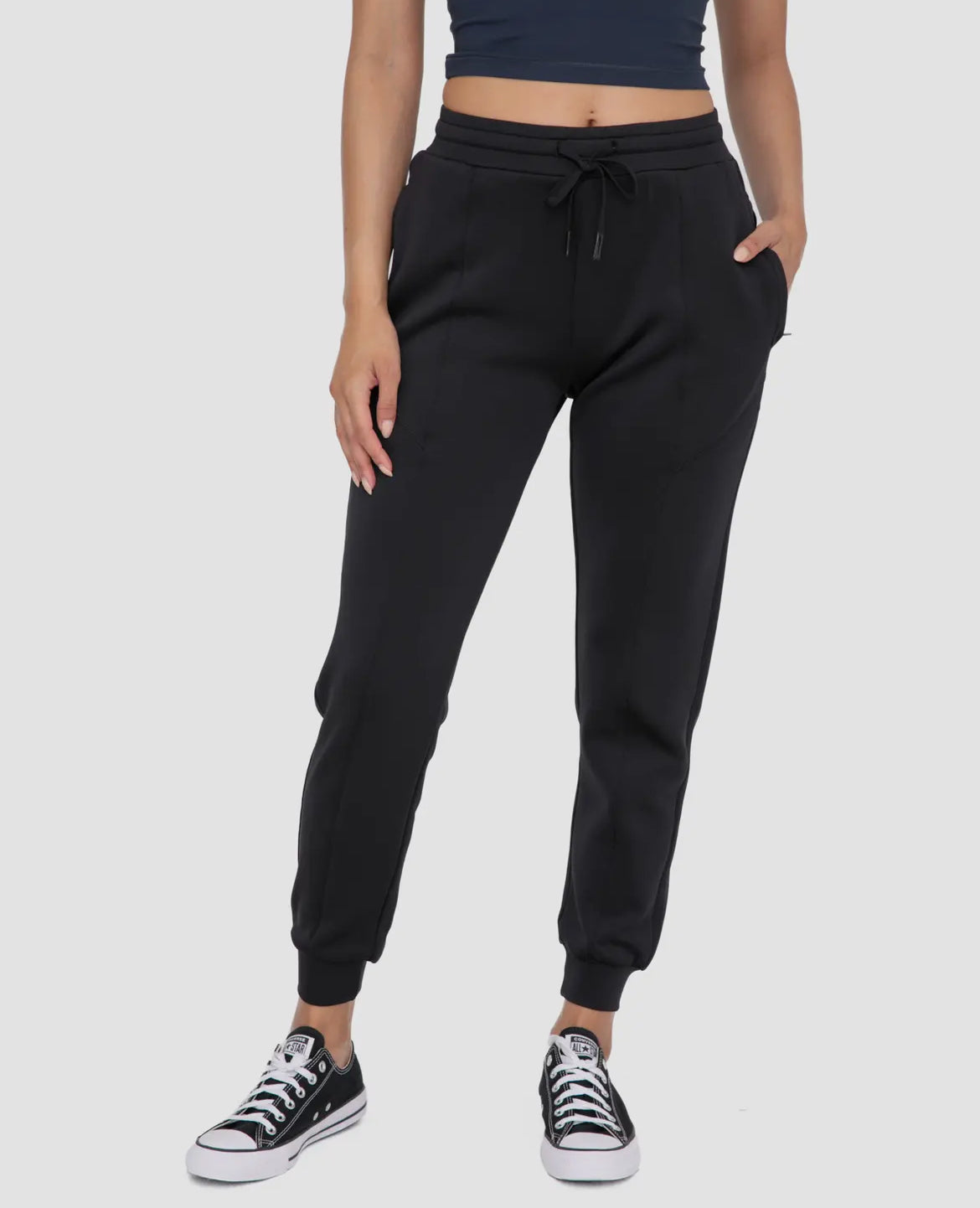 Cuffed Joggers with Pockets