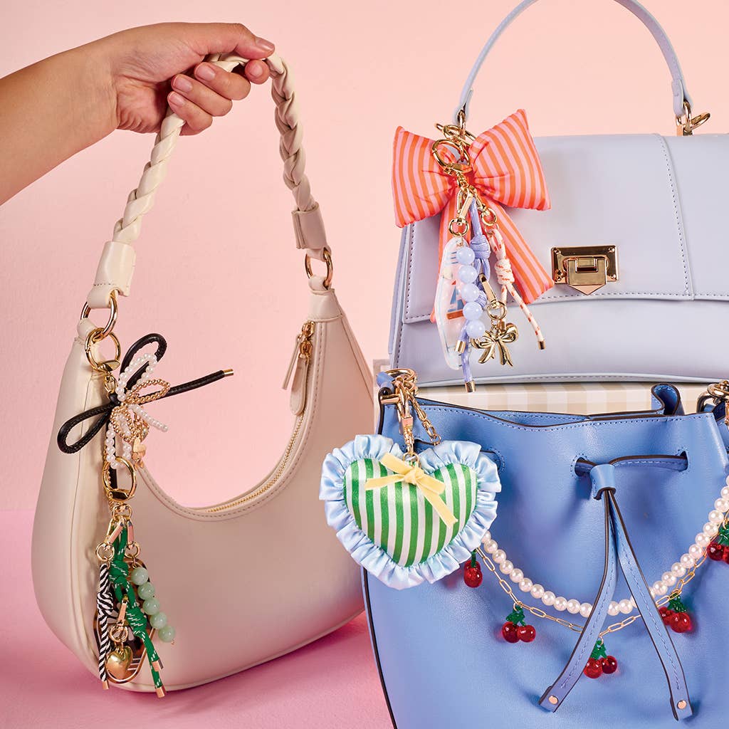 Layered Bows Bag Charm–Luxe Glam