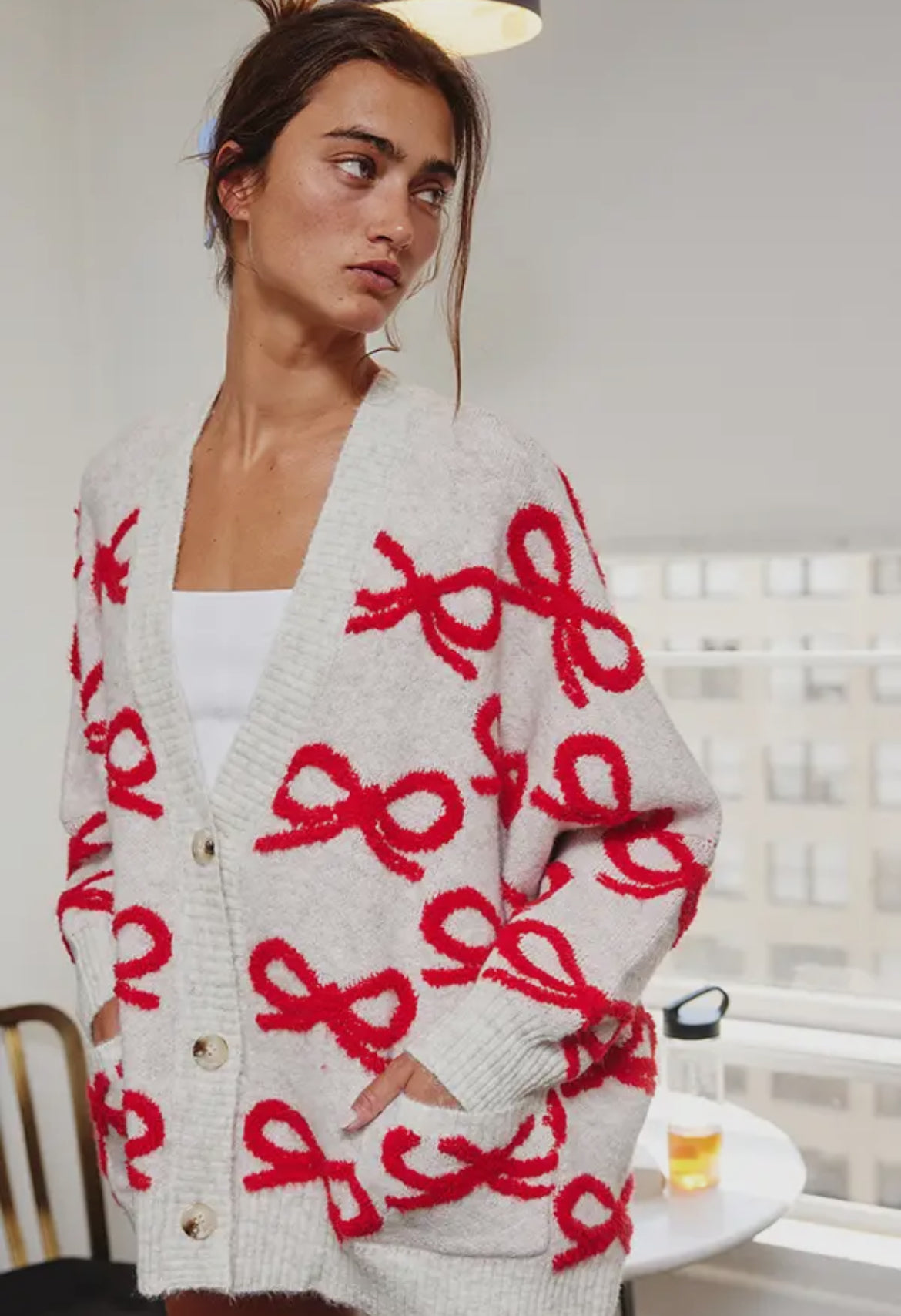 Bow Cardigan