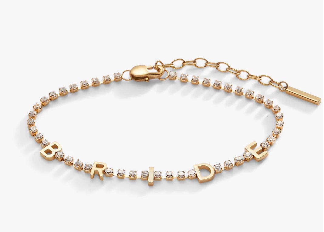 "Bride" Crystal Tennis Bracelet