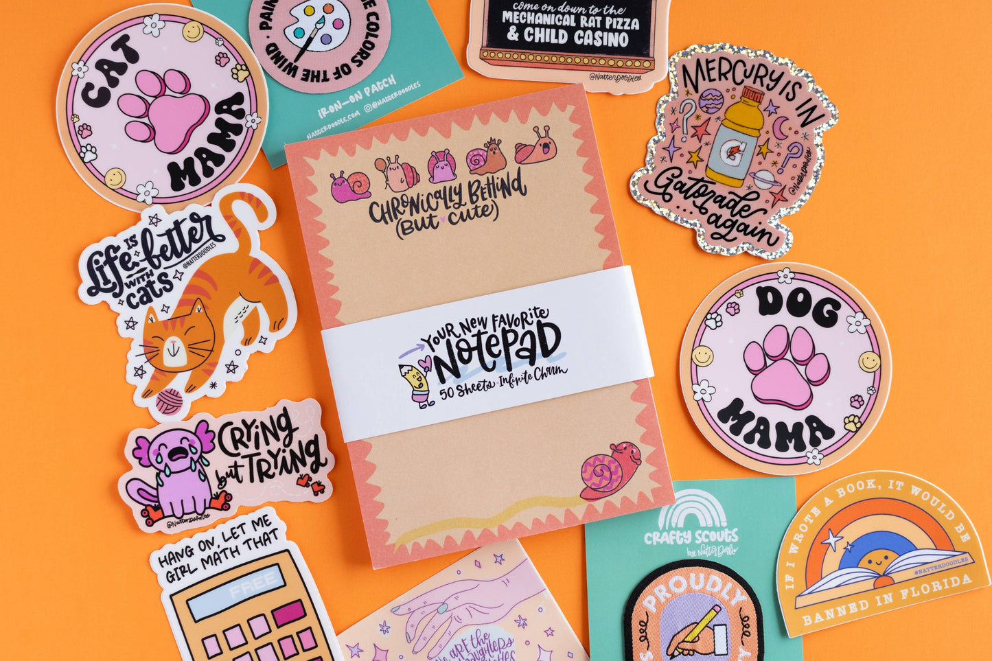 Chronically Behind (But Cute) Notepad