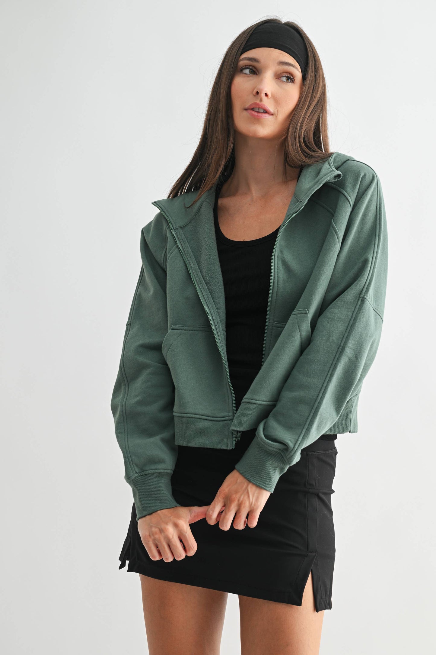 Zip-Up Fleece Hoodie