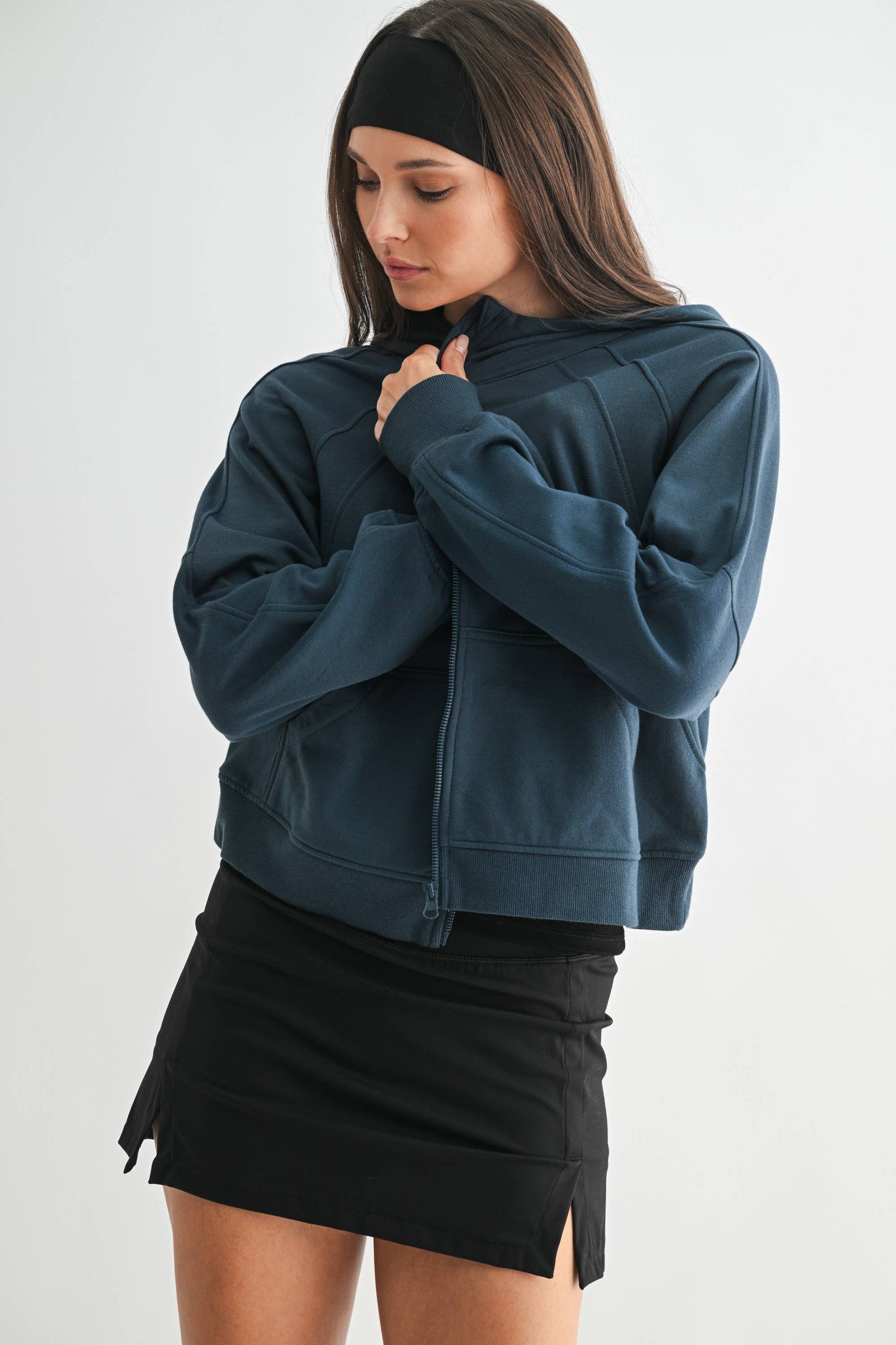 Zip-Up Fleece Hoodie