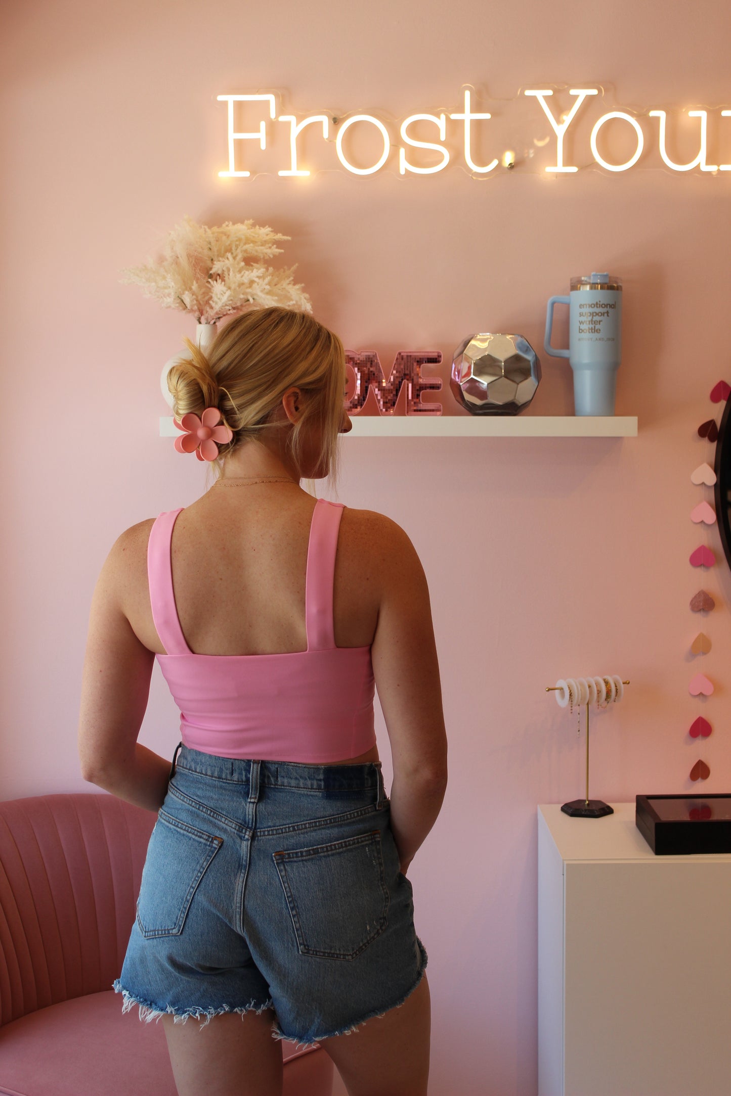 Light Pink Cropped Tank